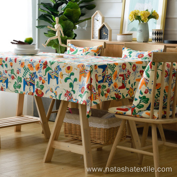 wish printed tablecloth pastoral style table cloth